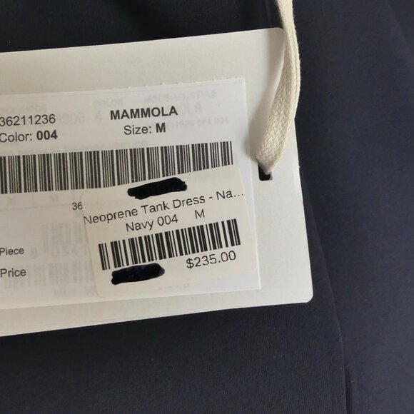 Max Mara Leisure Mammola Neoprene Tank Navy Dress USA Size Medium - Picture 10 of 16